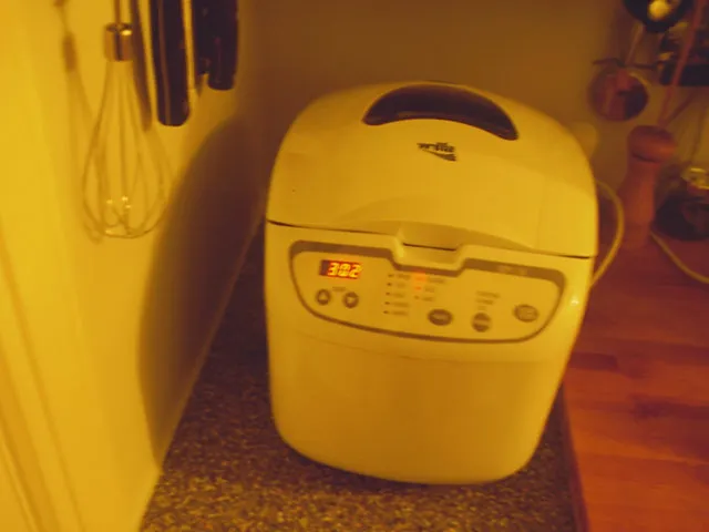 Some sort of kitchen machine shows it is 03:02