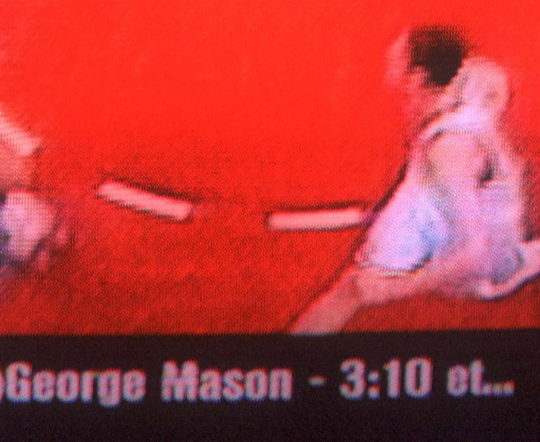 A screenshot shows the words George Mason 3:10 et…