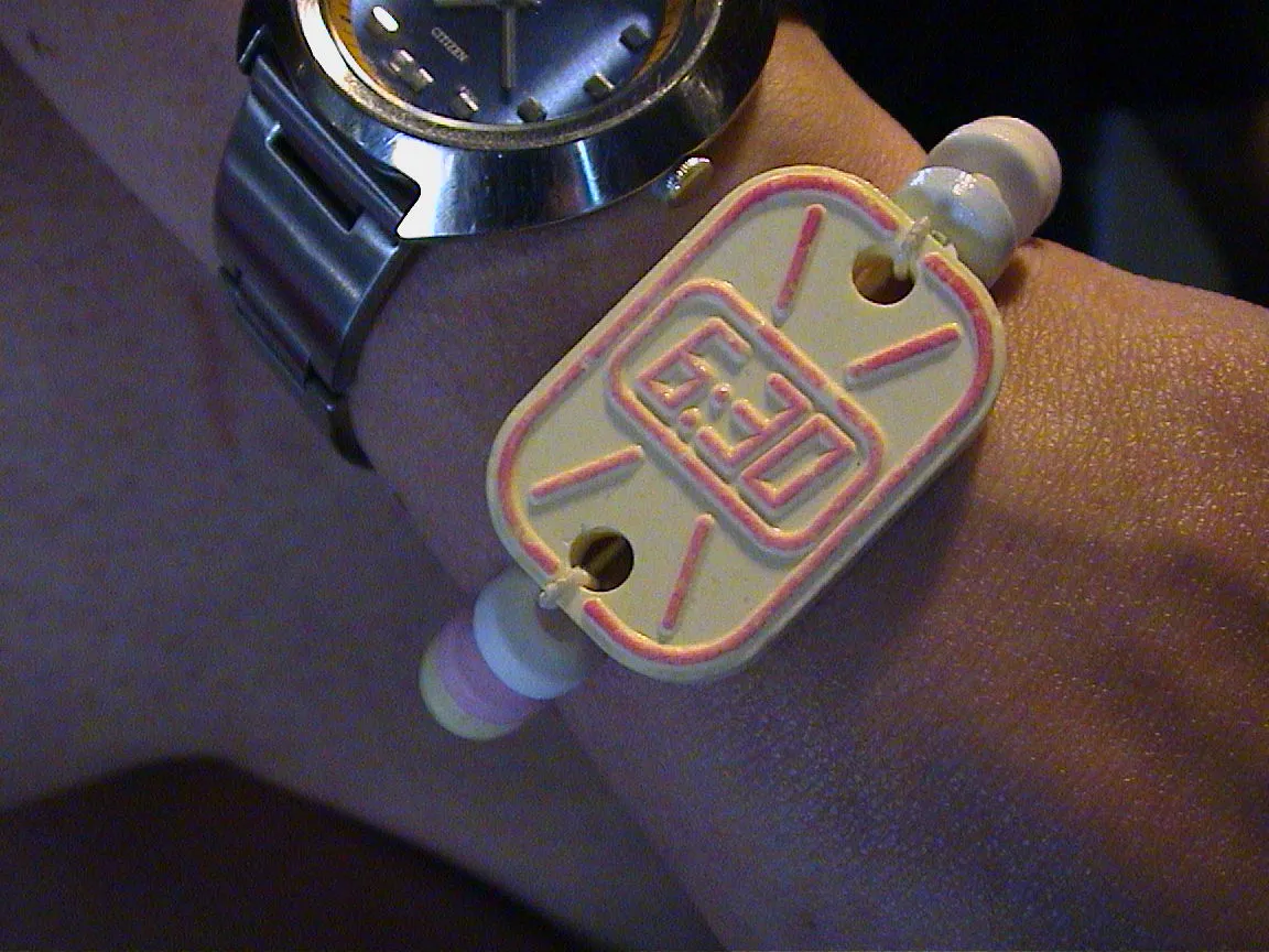 A watch made from candy says it is 6:30