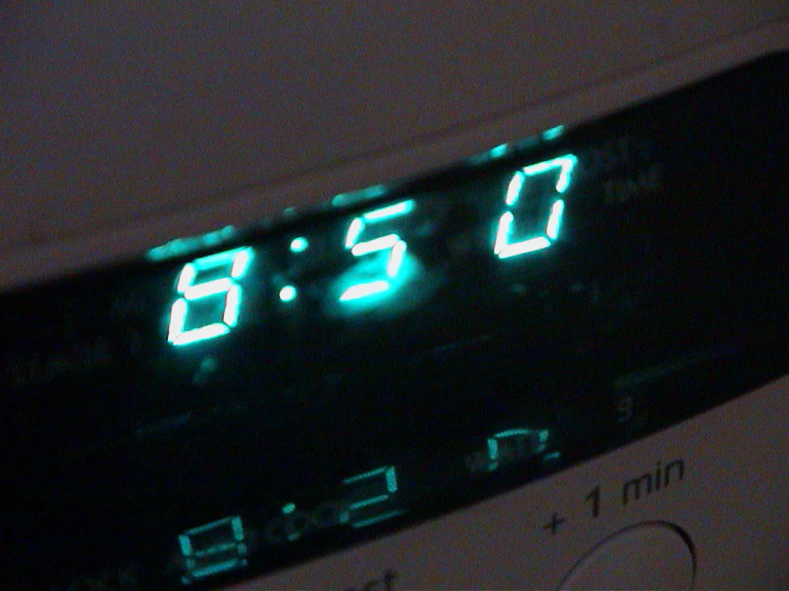 It is 08:50 on this digital clock.