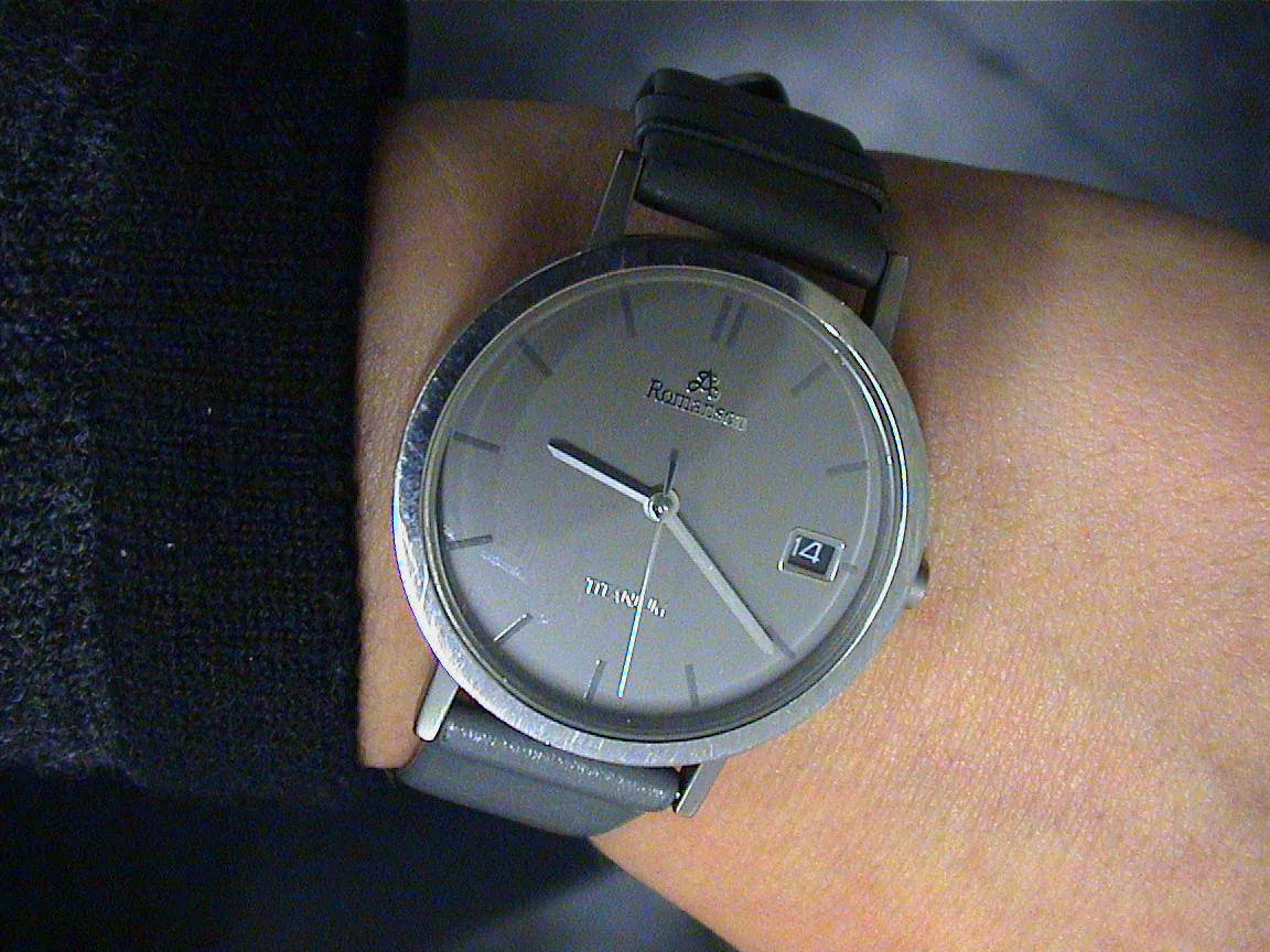 On this watch it is twenty past nine