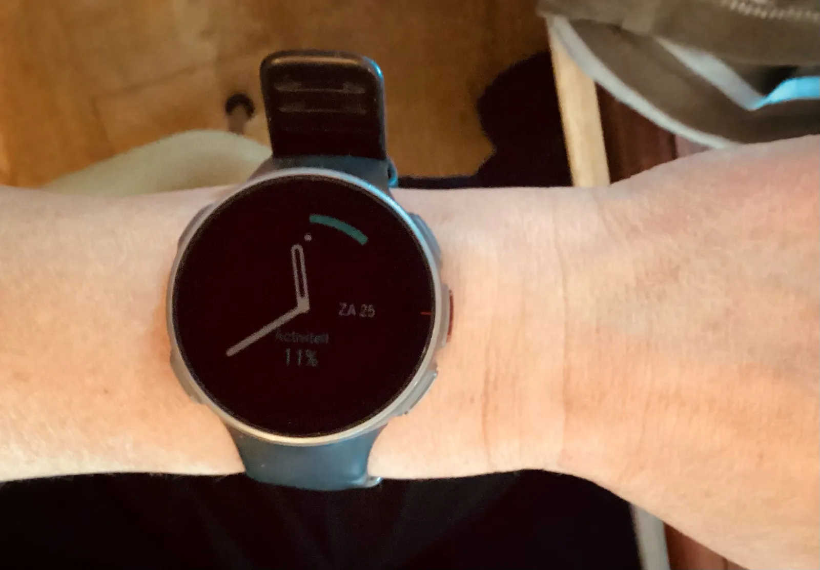 It is approximately 38 past 11 on this digital wrist watch.