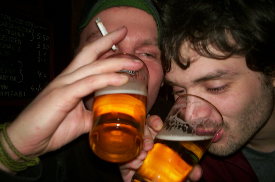 bier drinken met peer, de grote versie
