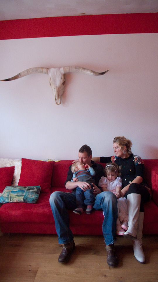 statieportret van de familie smids, de grote versie