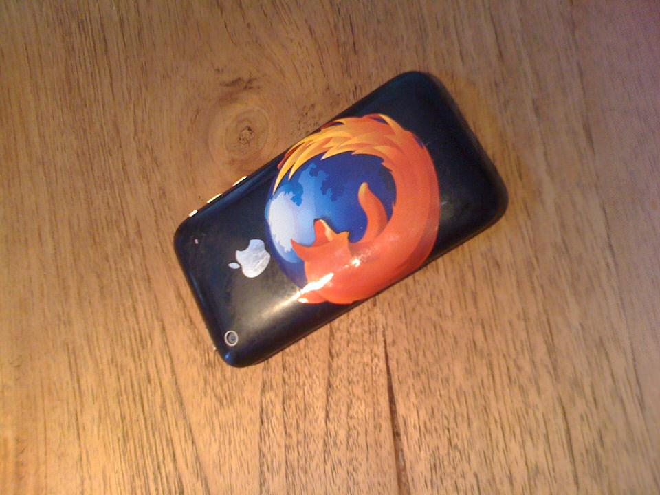 firefox op een iphone, de grote versie